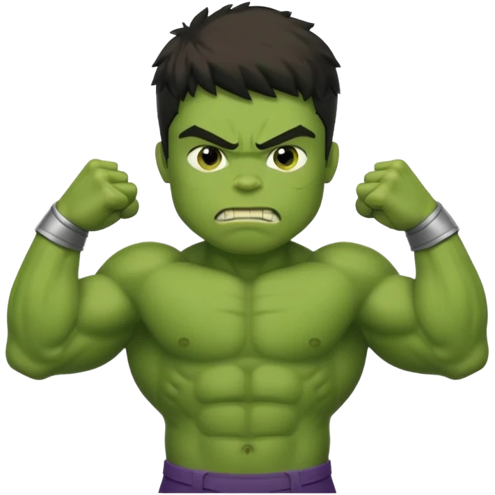 kid hulk flexing arms emoji