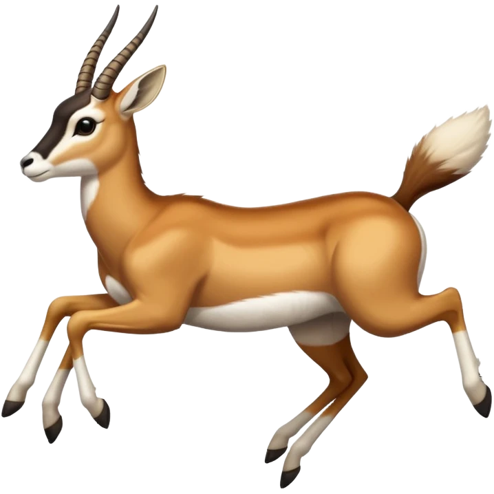 a springbok jumping emoji