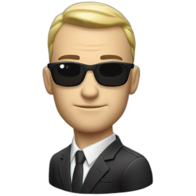 Agent 47-polo shirt emoji