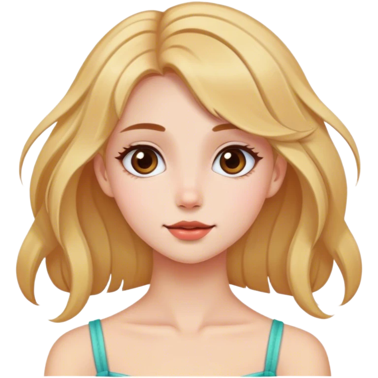 Face frame haircolor girl emoji