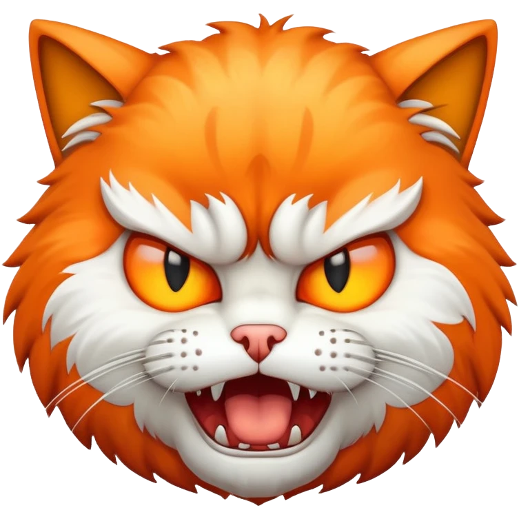 Hissing cat emoji