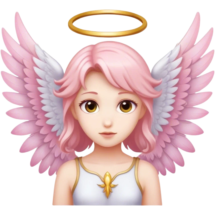 wings seraphim light pink  emoji