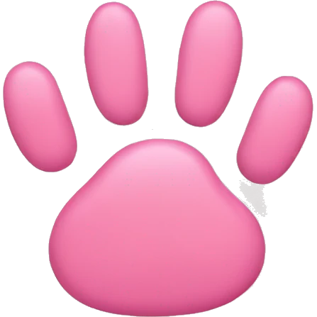 Pink cat paws  emoji