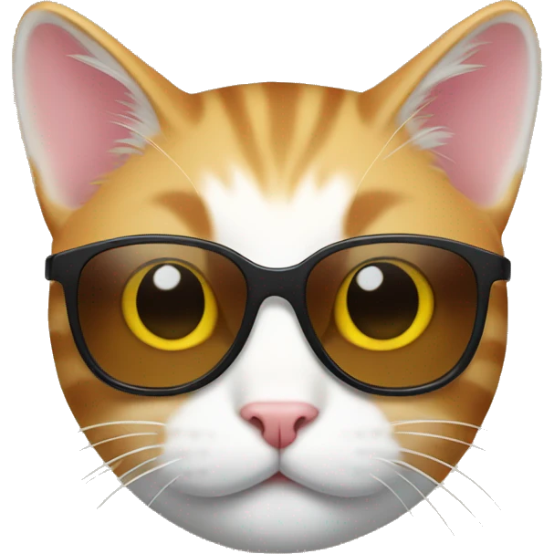 Cat with sunglasses emoji