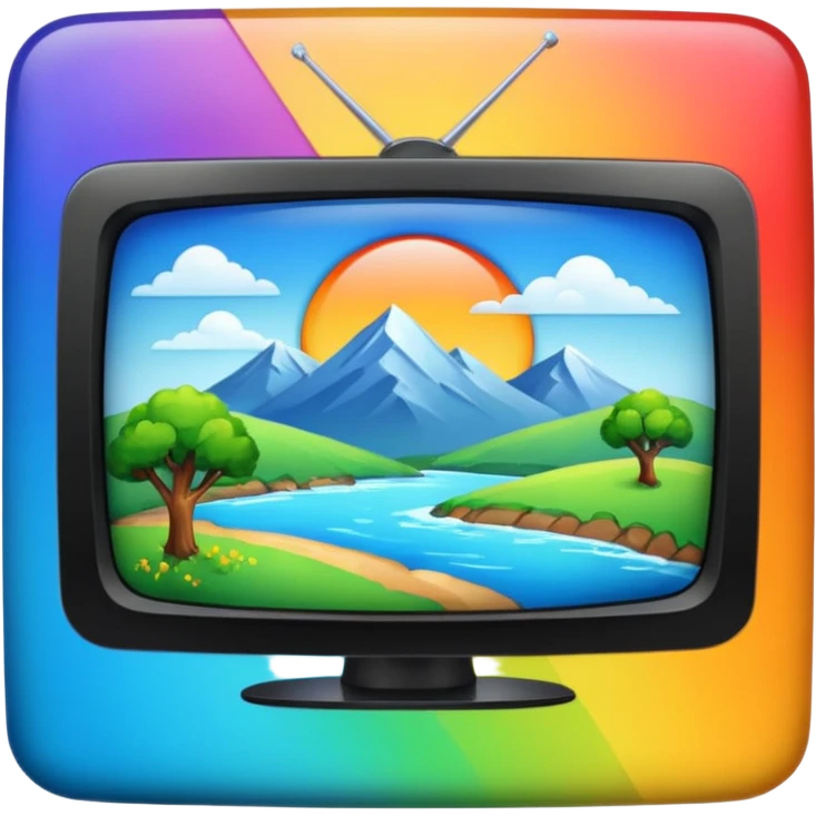 thumbnail picture mac os, video preview tv icon, landscape in video emoji