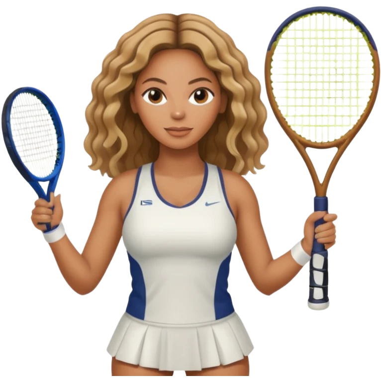 Beyonce as a tennis player emoji