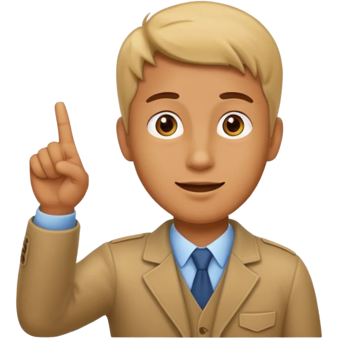 Mano señalando arriba emoji