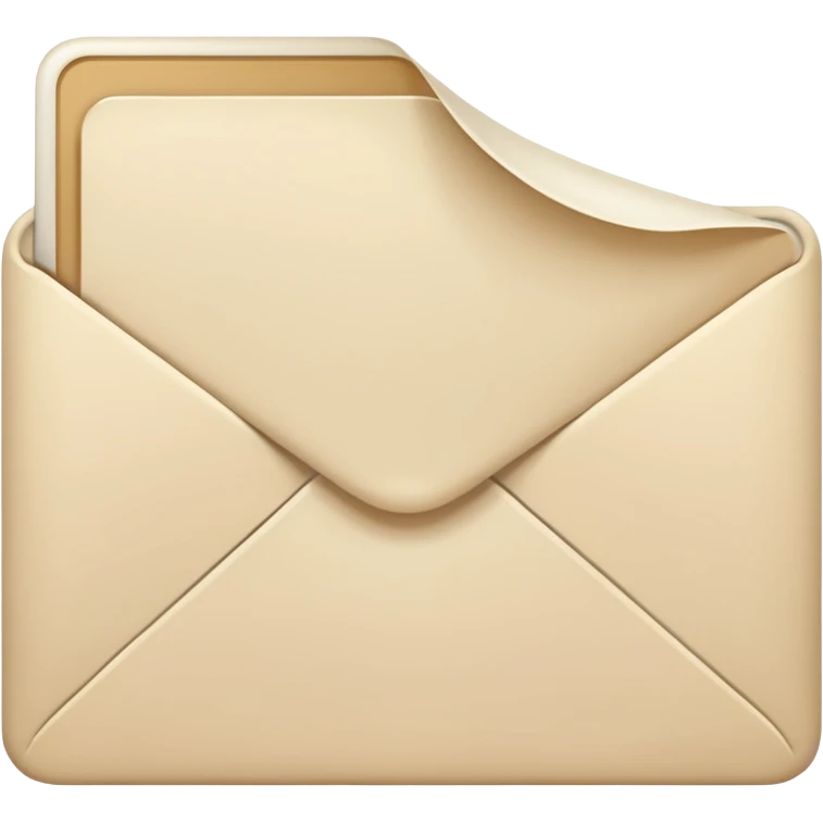 Letter color pale beige creamy emoji