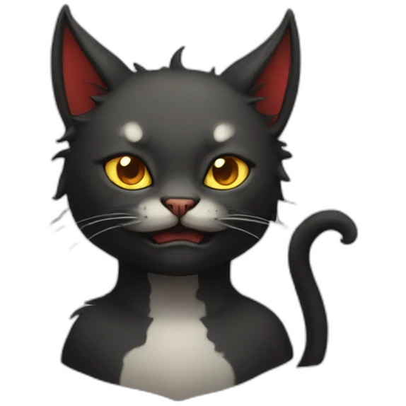 Demon cat emoji