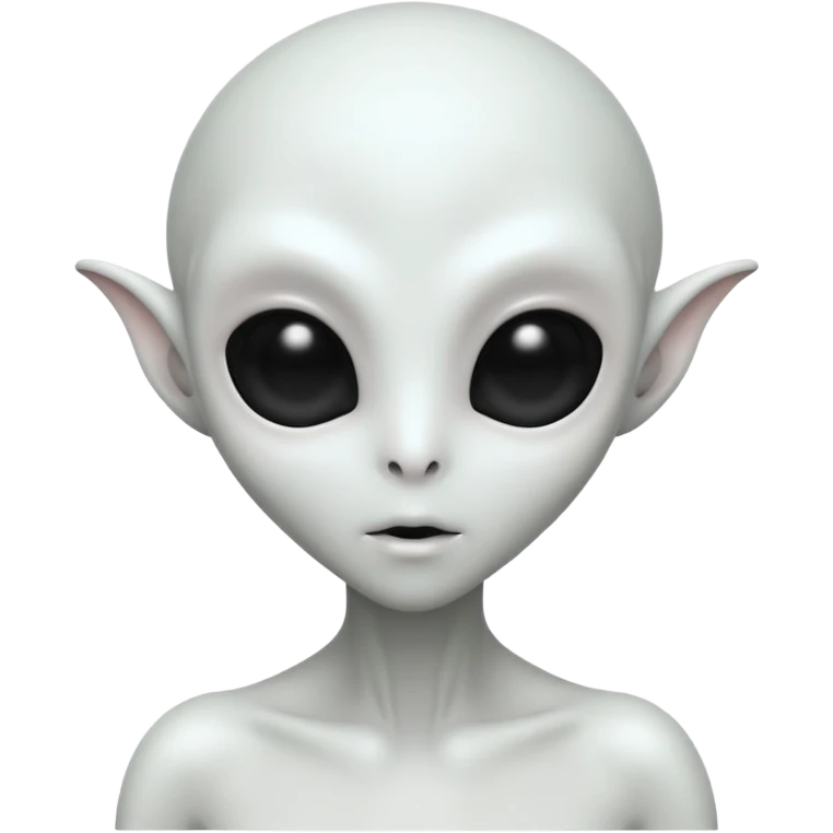 white alien emoji