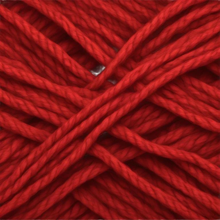 Red ball of wool emoji