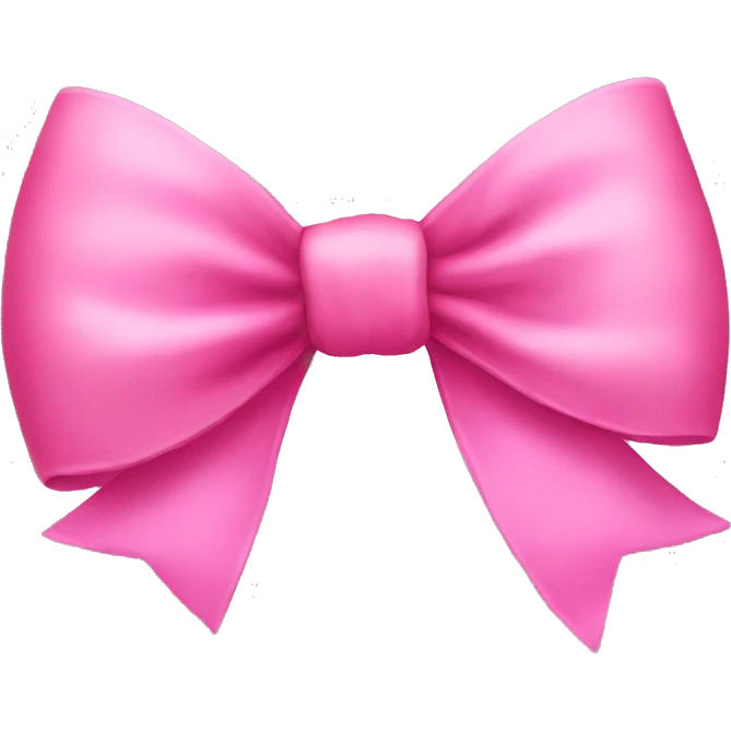 Pink bow emoji