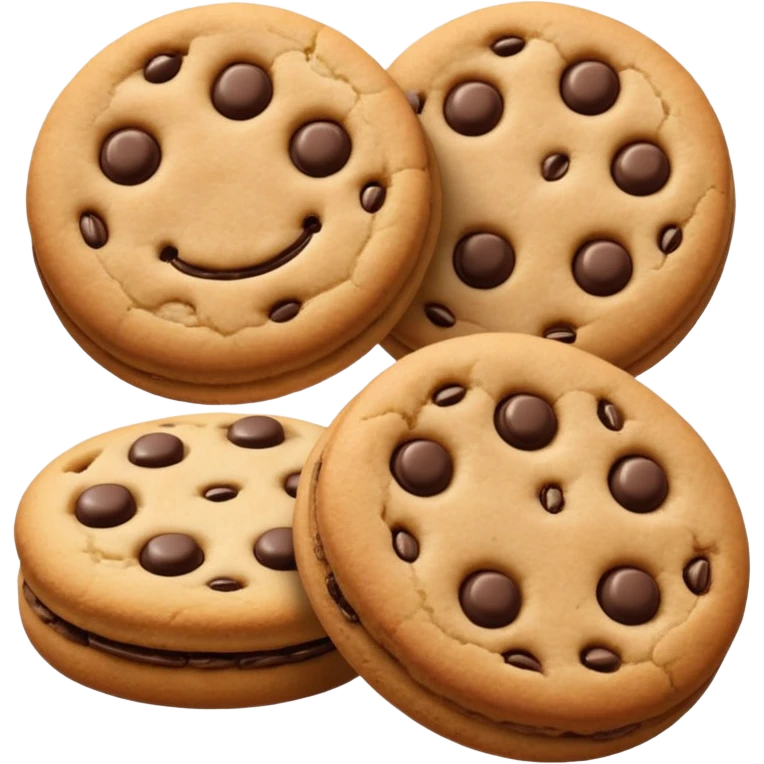 a pair of Cookie without Chocolate emoji