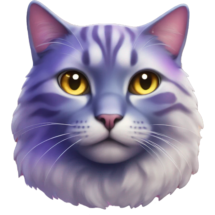 galaxy colored cat emoji