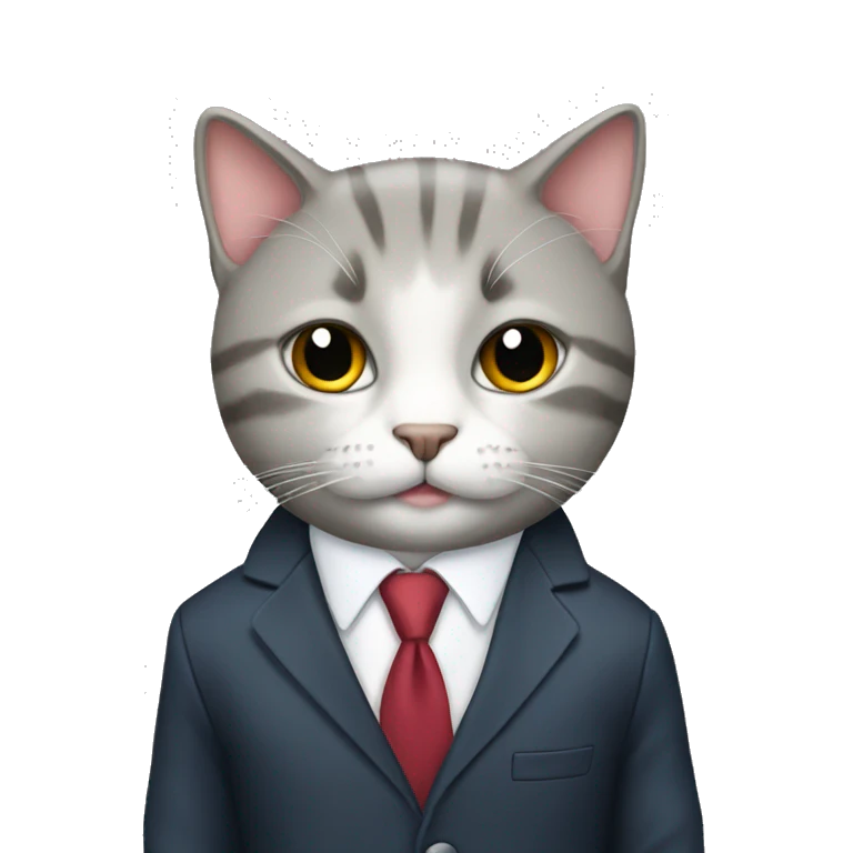 cat in a suit emoji
