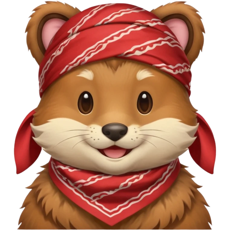 uniformed animal with bandanna emoji