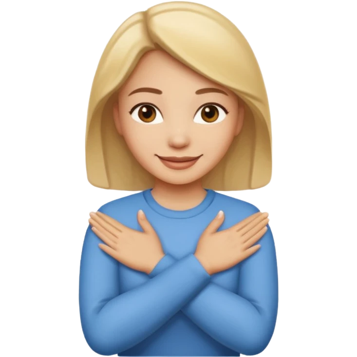 decision gesture women cross hands emoji