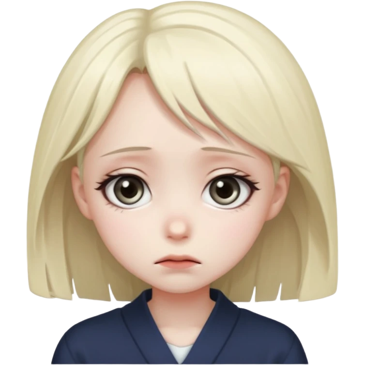 Sad anime girl emoji