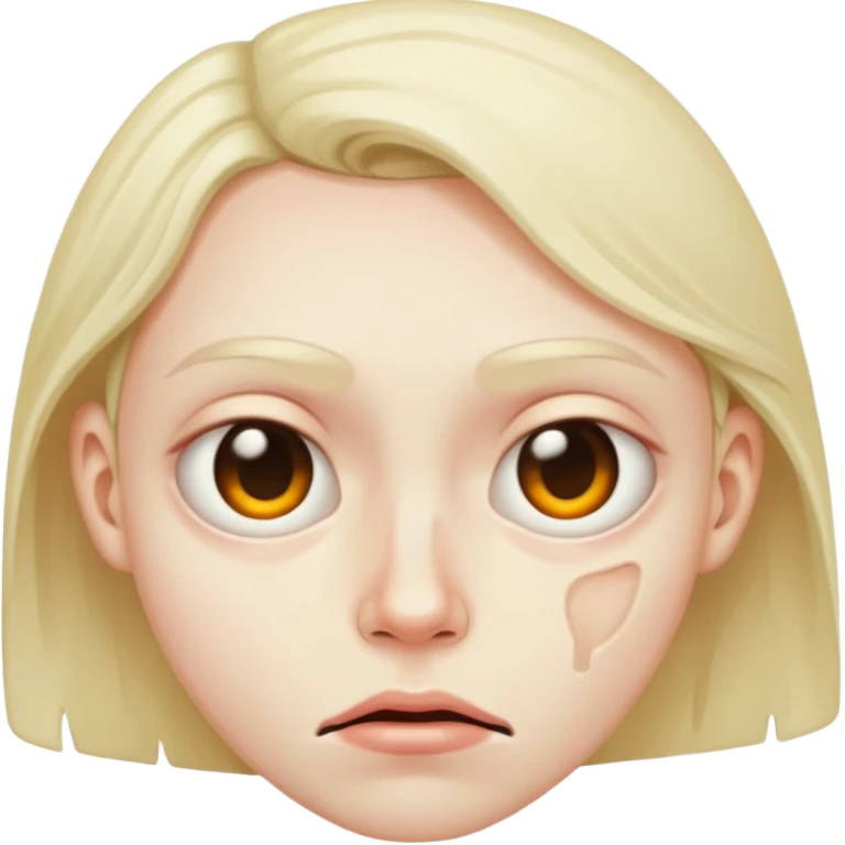 Dissgusting face emoji