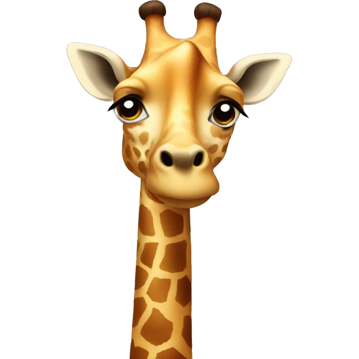 Giraffe acting like people  emoji