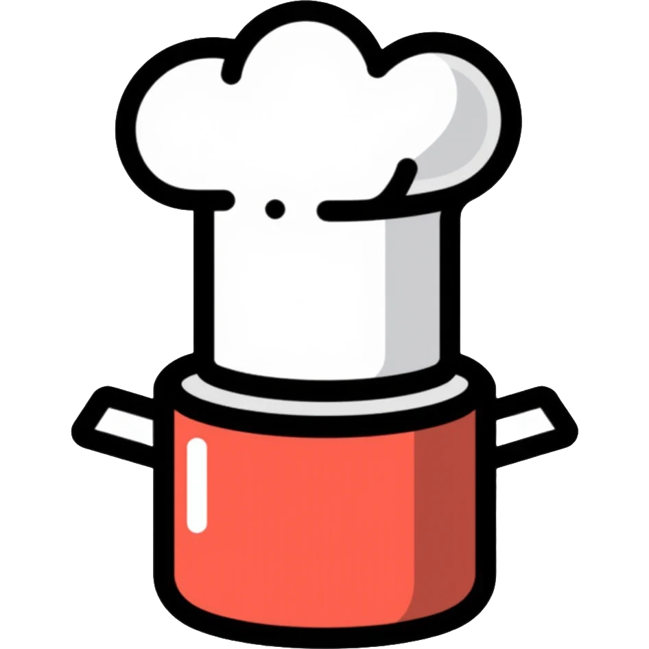 chef's hat and cooking pot emoji