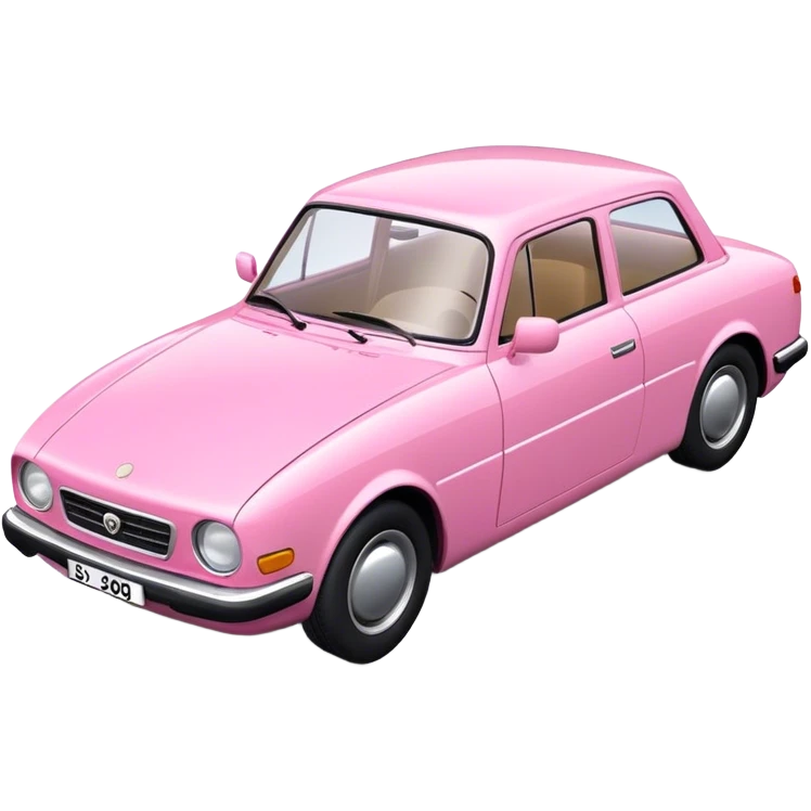 Pink  model 2000 YEAR CAR emoji