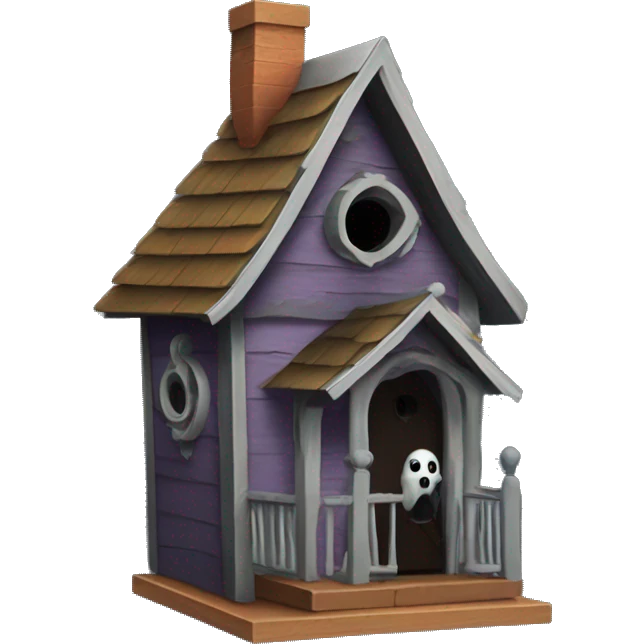 Addams House birdhouse. haunted Addams. emoji