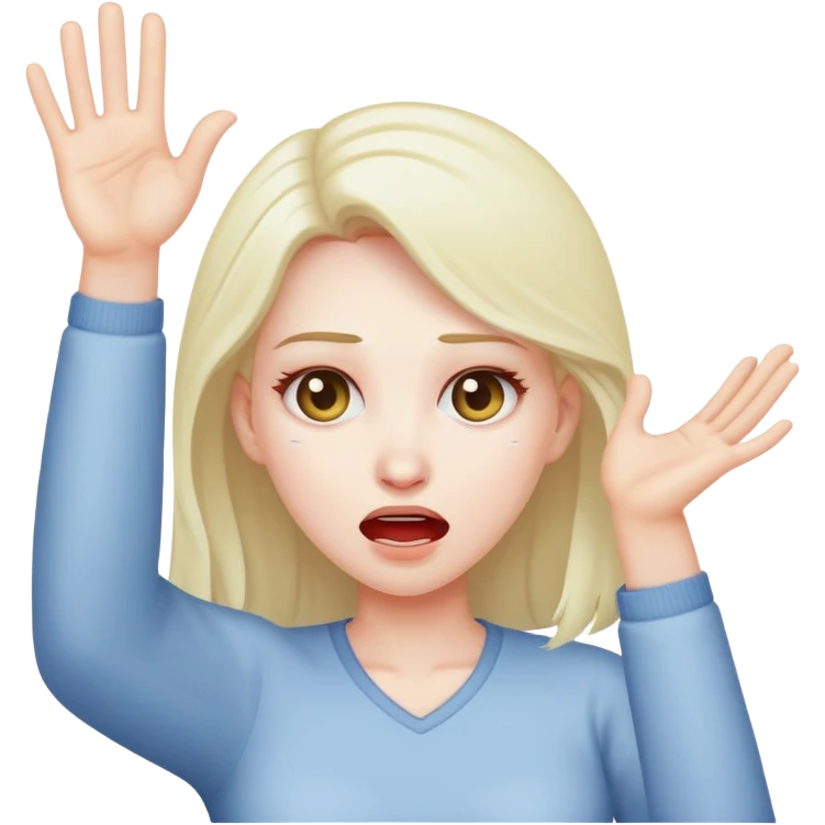 Woman throwing up emoji