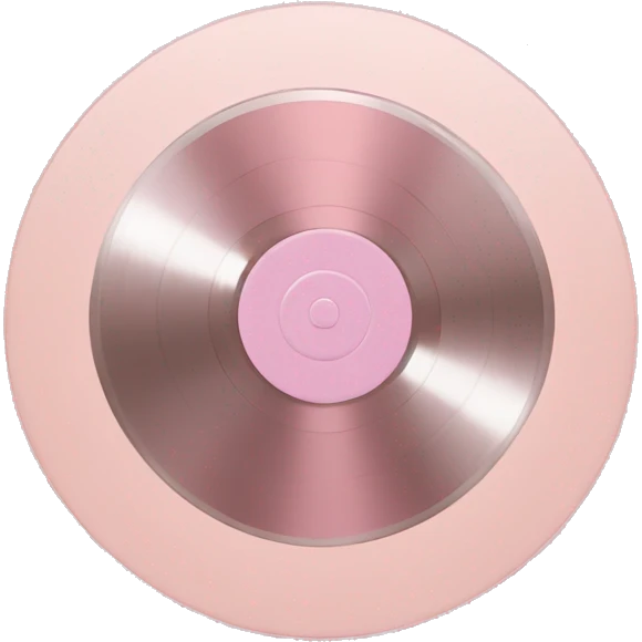 vinyl record light pink emoji