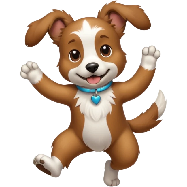 dancing dog or puppy emoji