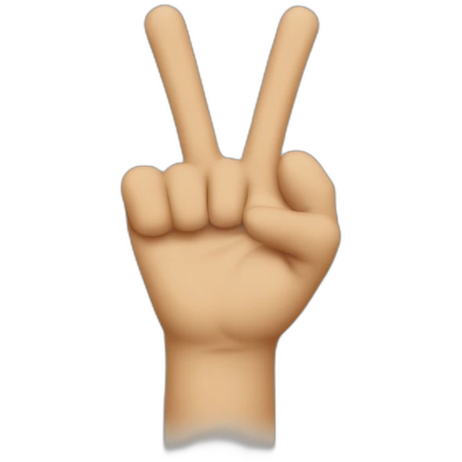 Index and middle finger crossed emoji