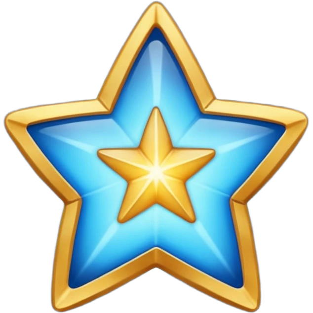 blue version of a ⭐ emoji