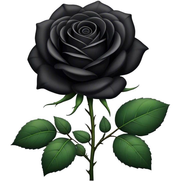 Black rose emoji