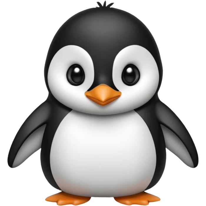 Penguin flipping off emoji
