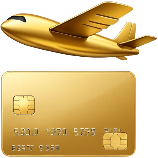 Carte crédit volante emoji