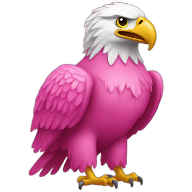 pink eagle emoji
