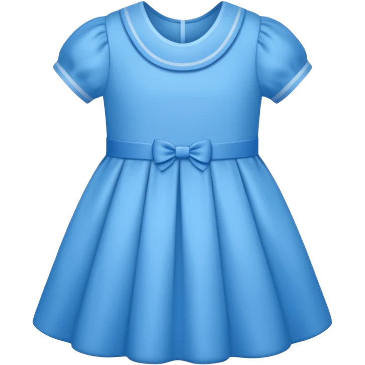 Baby dress blue emoji