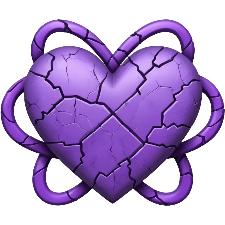 Purple hurt and infinity simble in up to the heart  emoji