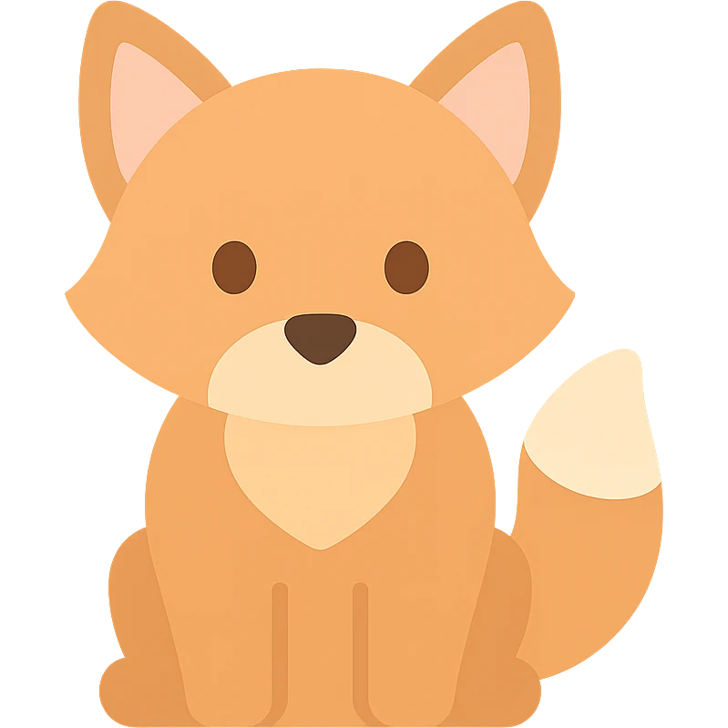 apricot fox emoji