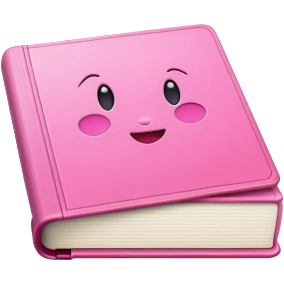Icone book utilise couleurs rose emoji