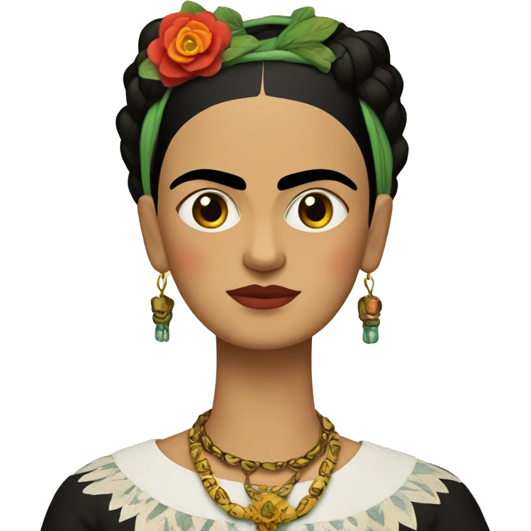 frida Kahlo y mono emoji