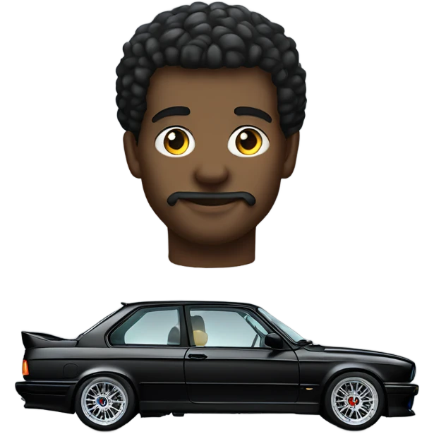 Black BMW E30 M3 emoji