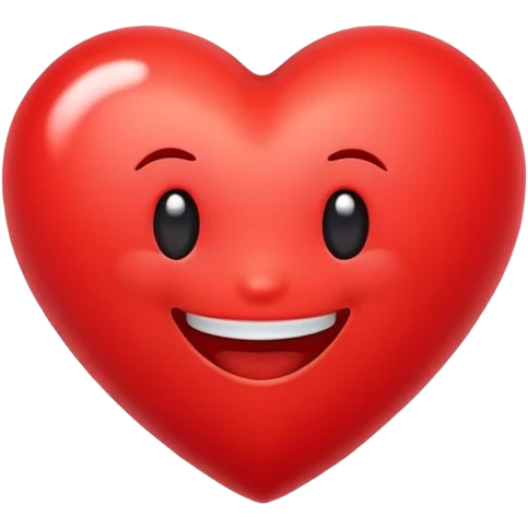 Smile on heart emoji