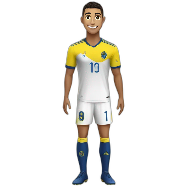 cristiano with alnassr emoji