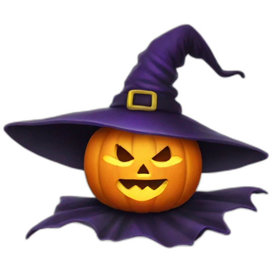 Witch pumpkin emoji