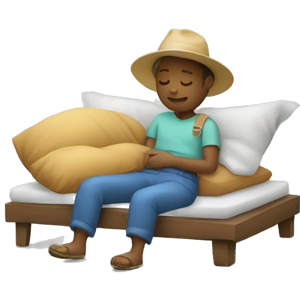 tourist sleep emoji