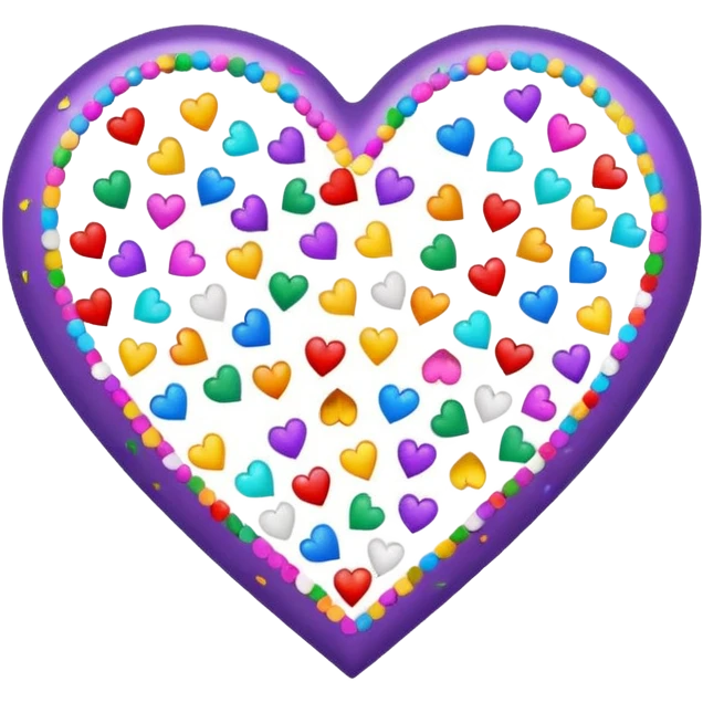 white heart with confetti fill emoji