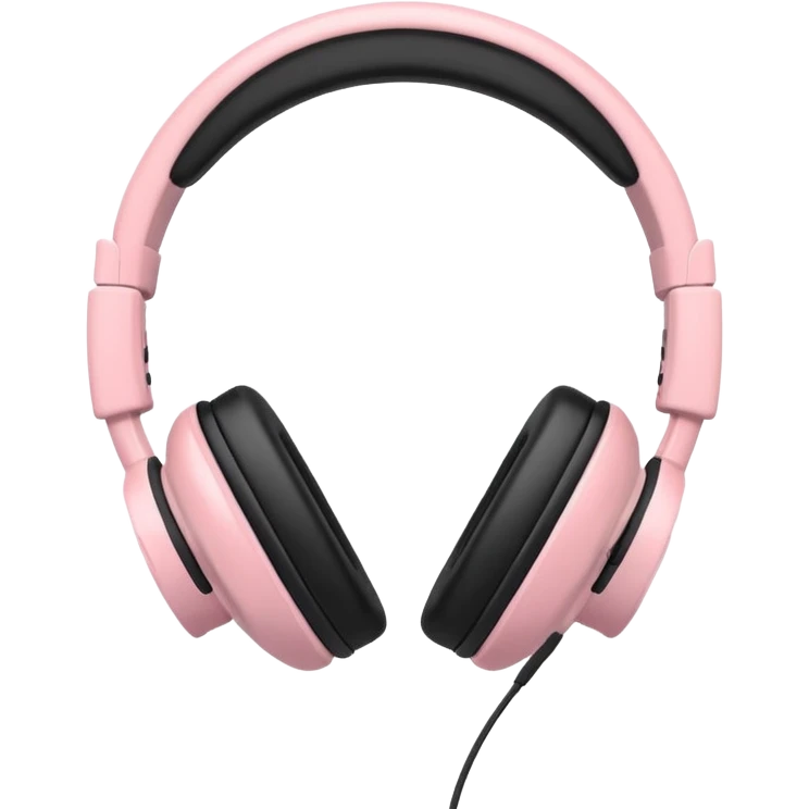 pastel pink headphone with controller  emoji