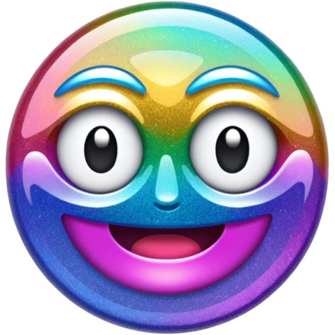 Glitter glitch error emoji