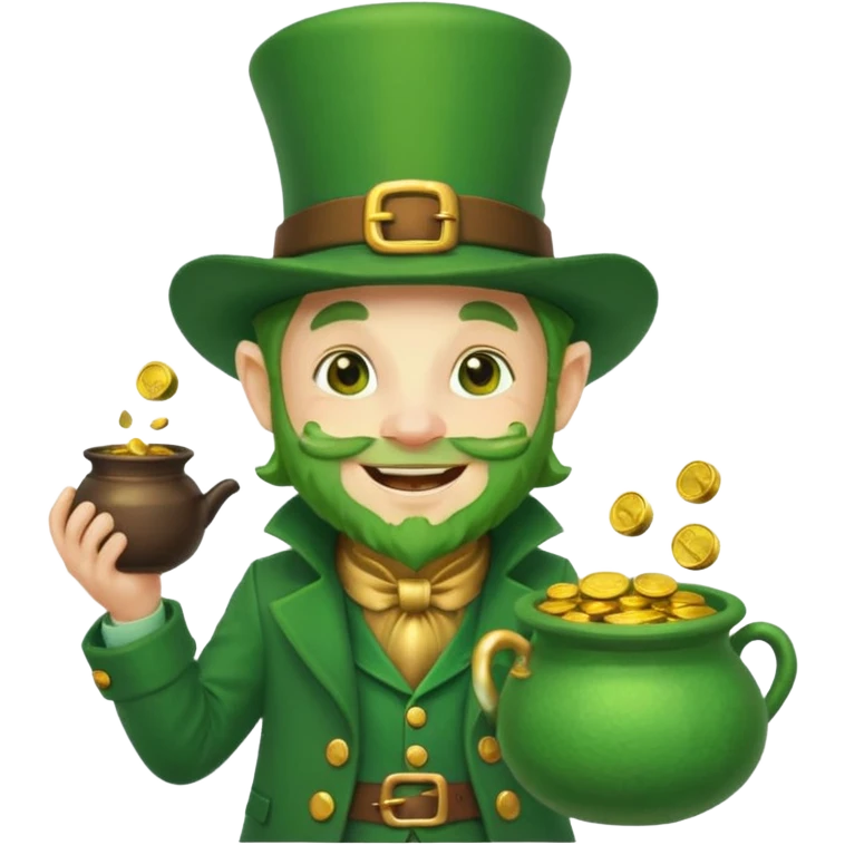 funny leprechaun emoji